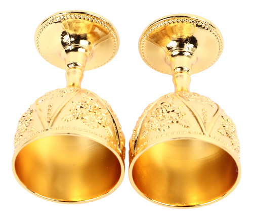 Copa De Vino Golden Wineglass, 2 Unidades, Exquisita Rosa En
