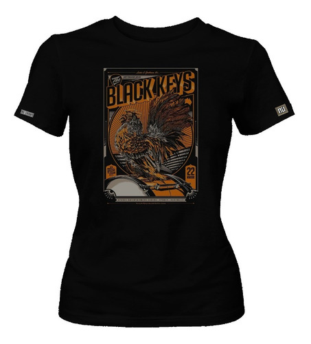 Camiseta The Black Keys Rock Banda Metal Gallo Poster Dbo