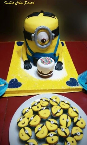 Torta Minions, Mi Villano Favorito, Stuart, 3d