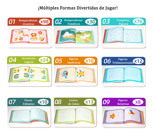 288pcs Rompecabezas Juguete Magnético De Forma Geométricas Amarillo