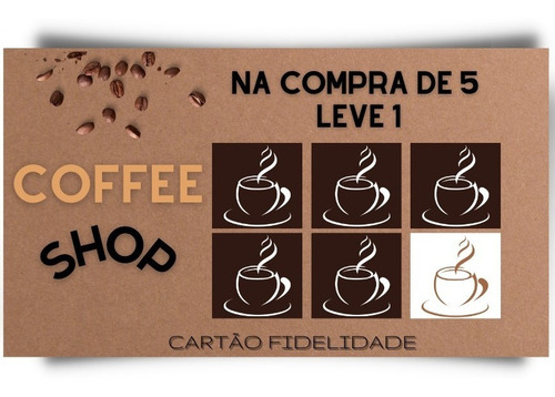 Cartão Fidelidade - Personalizado 9x5cm - 100un