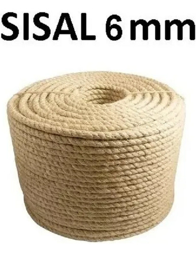 Corda Sisal Natural 6mm Artesanato 30 Metros + Cola Branca