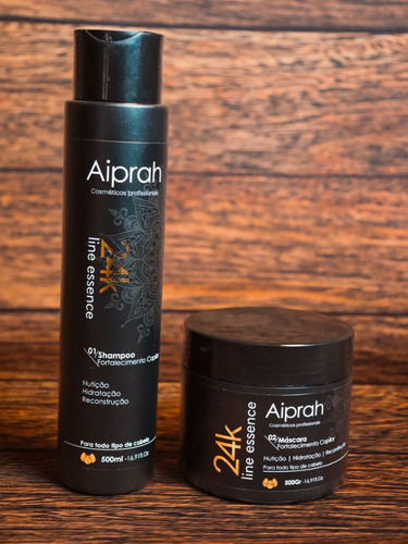 Linha Shampoo 24k Line Essence 500ml Aiprah Profissional