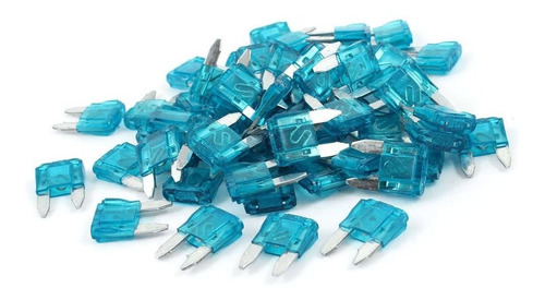 60 Pcs 15a Coche Automotriz Motocicleta Mini Blue Blade...