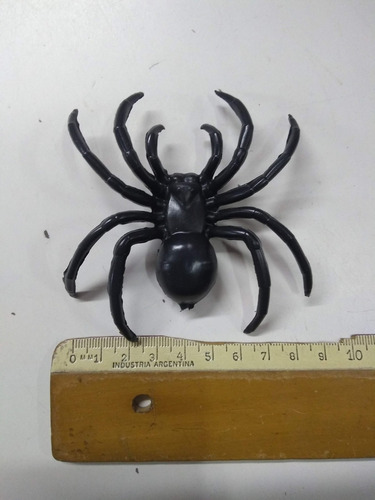 Imagen 2 de 4 de Arañas Negras Grandes X6 Halloween Decoracion Cotillon