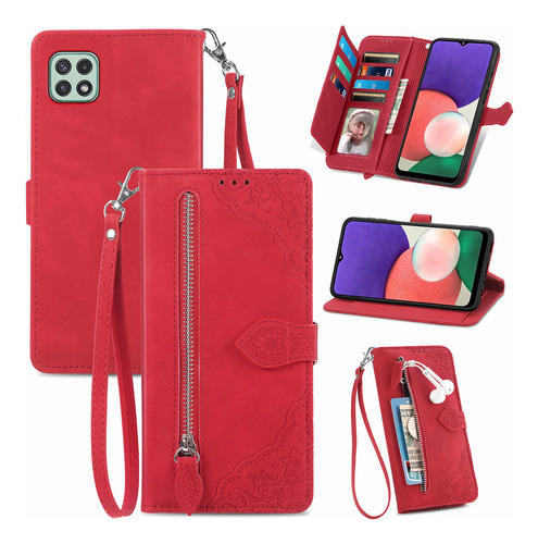 Compatível Com Samsung Galaxy A22 5g, Bolsa Com Zíper, Supor