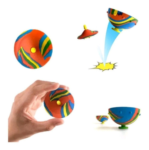 Juguete infantil Spin Pop Hip Hop Spinner Drop Ball con LED de colores