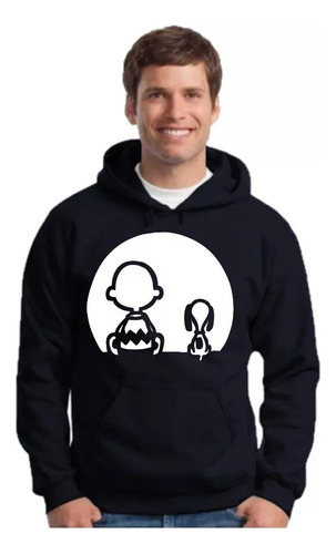 Buzo Canguro Snoopy Y Charly Brown- - S04 Unisex