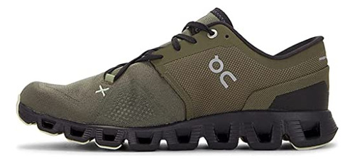 On Hombres Cloud X 3 Shift Sneakers, Lead/turmeric, Flj49