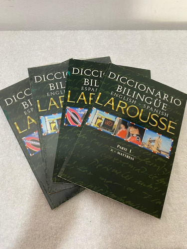 Diccionario Bilingue English - Spanish Larousse (4 Tomos) (Usado)