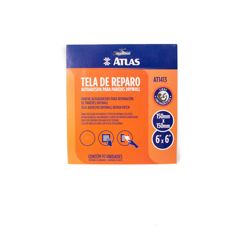 Autoadhesivo Parche Para Drywall Durlock 15x15 Con Pegamento