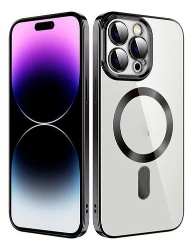 Funda Para Iphone 16 Pro Max Cubre Cámara Compatible Magsafe Negro