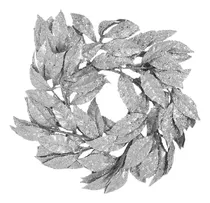 Comprar Corona Navidad 40 Cm Adornos Plata #31165 - Sheshu Navidad