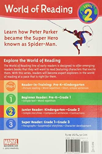 The Story Of Spider-man (level 2) (world Of Reading), De Dbg. Editorial Marvel Press, Tapa Blanda En Inglés
