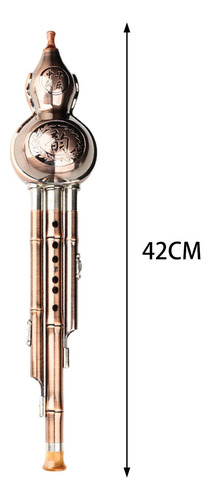 Instrumento De Flauta Hulusi Llave B Cobre Adulto