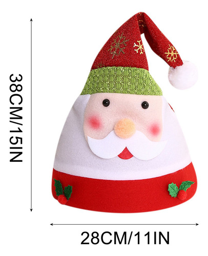Nuevo Gorro De Navidad Con Adorno, Bonito Gorro De Navidad