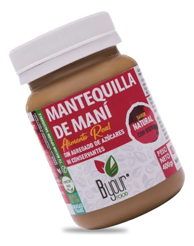 Manteca De Maní | Con Stevia | Byourfood X400g | Keto