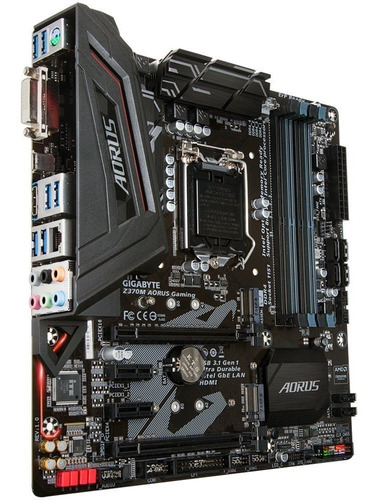 Placa Mãe Gigabyte Z370m-aorus Game 1151 Ddr4 Dvi Hdmi Matx