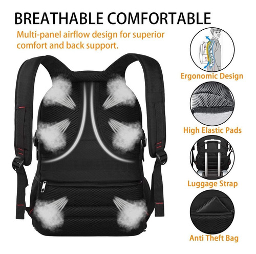 Mochila Extra Grande, Ordenador Portátil De Viaje Mochila Ts