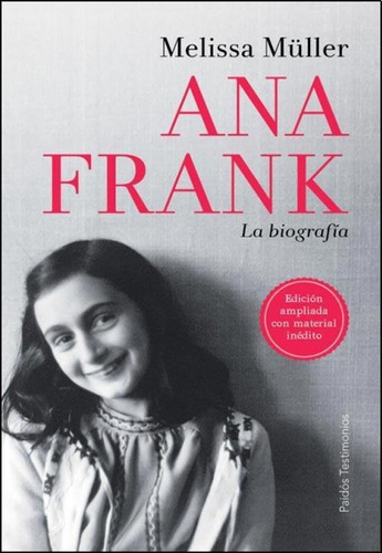 Ana Frank, De Müller, Melissa. Editorial Paidós En Español