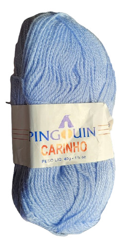 Combo 5 Ovillos 40 G Para Bebé Pingouin Carinho Azul Claro