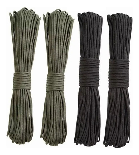 4pcs Paracord 31 Metros 550 Lbs Cuerda Supervivencia Pulsera
