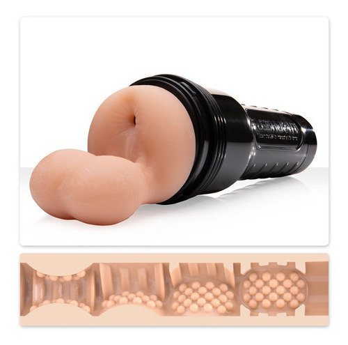 Masturbador de ânus Fleshlight Fleshsack com testículos