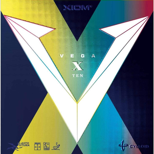 Xiom Vega X - Borracha Para TĂȘnis De Mesa + Cola 10 Ml Cor Preta 2.2mm