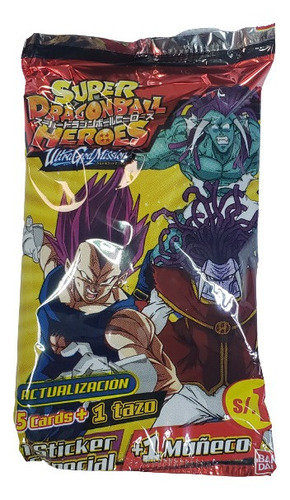 Cards Super Dragon Ball Heroes Paquete X 25 Sobres