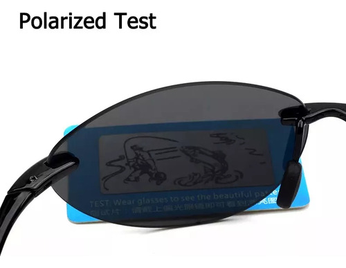 Óculos De Sol Polarizados Sem Aro Memory Ultralight