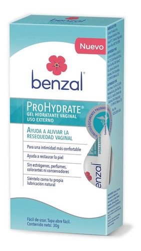 Benzal Gel Hidratante Íntimo Uso Externo Prohydrate