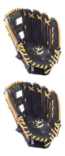 2 X Guante De Béisbol Premium Guante De Bateo Para Mano