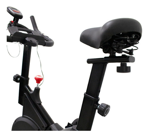 Bike Ergométrica Spinning Monitor Cardíaco Roda 6kg Inércia Cor Preto