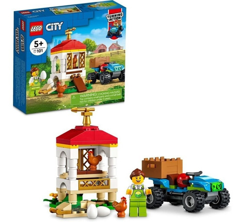 Bloques Para Armar Lego City Gallinero 60344 101 Piezas
