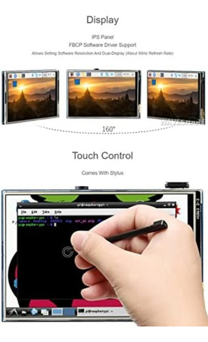 Pantalla Táctil Resistiva Waveshare De 3,5 Pulgadas Compatib