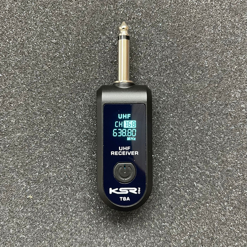 Transmissor Conversor Microfone Sem Fio Audio Mesa Ksr T8a Cor Preto
