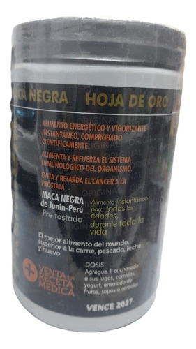 Imagen 3 de 3 de Maca Negra Premium Formato De 500 Gr.