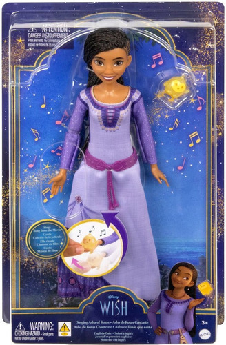 Disney Wish - Asha De Rosas Cantante - 30 Cm Alto - Mattel 