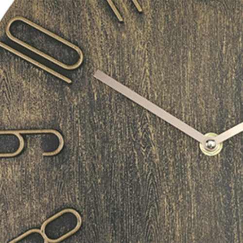 Reloj De Pared Nórdico, Movimiento De Barrido, Oro Bronce
