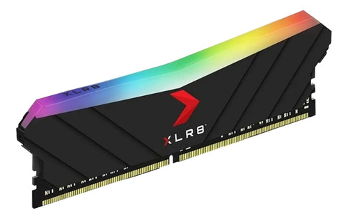Memoria RAM XLR8 Gaming EPIC-X RGB gamer color negro 32GB 2 PNY MD32GK2D4320016XRGB