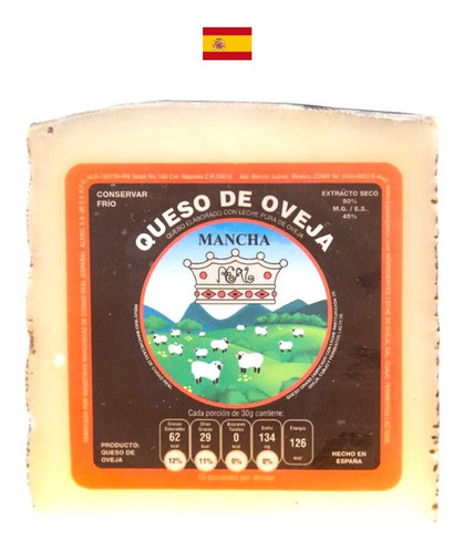 Queso Oveja Semicurado 3mes 200g Mancha Real D.o España