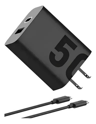 Ys Cargador For Motorola Turbo Power 50w Duo Usb A Y Usb C