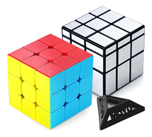 Juego De 2 Cubos Mágicos Paquete De 2 Cubos De Velocidad Color De La Estructura