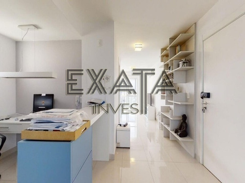 Imagem 18 de 25 de Apartamento À Venda No Brooklin Com 50m² Úteis, 1 Quarto, 1 Vaga De Garagem, Varanda, Muitos Armários. - Ap00886 - 70084734