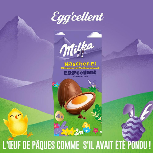 Chocolate Milka Ovinho Egg Cellent Vanilla 124g