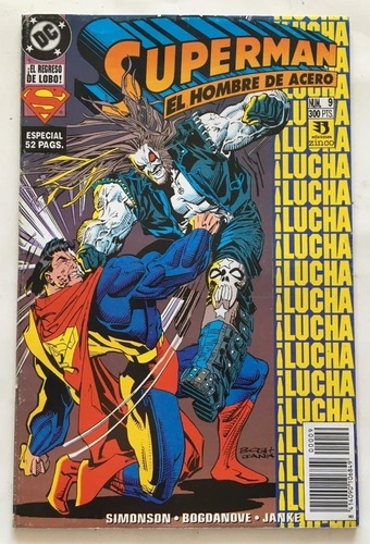 Comic Dc: Superman - El Regreso De Lobo.  #9. De La Coleccion Zinco