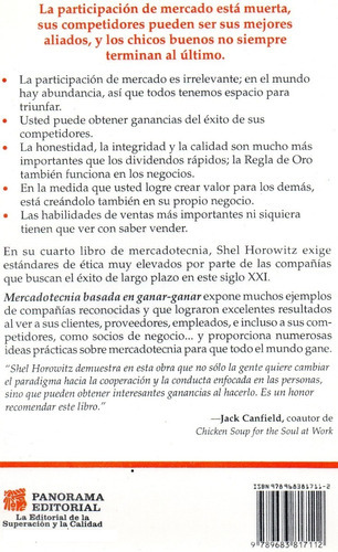 Mercadotecnia Basada En Ganar Ganar, De Shel Horowitz. Editorial Panorama, Tapa Blanda En Español