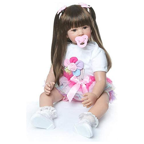 Angelbaby Reborn Toddler Silicona Baby Girl Dolls 24 Pulgada