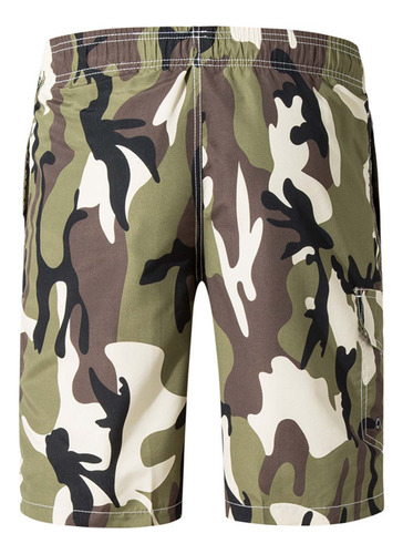 Pantalones Cortos Para Hombre, Cintura Elástica, Beam Beach