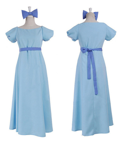 Vestido Largo De Peterpan Wendy Rachel, Cosplay